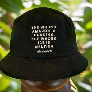 Akomplice bucket hat - worn once - great message, great hat